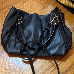 Elegant Black Leather Women's Bag